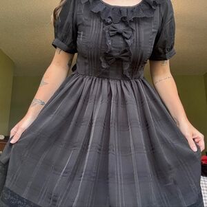 Black Taobao Gothic Lolita Dress